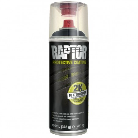 Revêtement de protection RAPTOR BLANC en spray 2K 400 ml  UPOL-RLW/AL