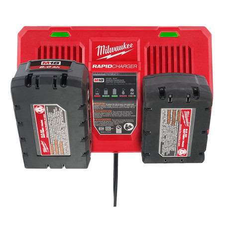 Chargeur rapide double pour batteries M18 - MILWAUKEE