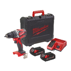 Perceuse à percussion compacte M18 + 2 accus 2.0.Ah + Chargeur - MILWAUKEE
