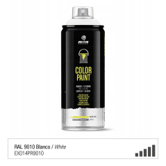 Spray de peinture de couleur RAL 9010 - Blanc Brillant - MONTANA PRO