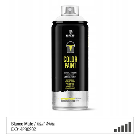 Spray de peinture de couleur RAL 9010 - Blanc Mat - MONTANA PRO