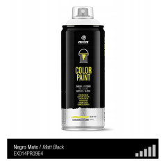Spray de peinture de couleur RAL 9005 - Noir Mat - MONTANA PRO