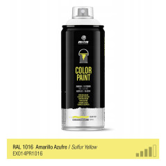 Spray de peinture de couleur RAL 1016 - Jaune Soufre - MONTANA PRO