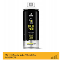 Spray de peinture de couleur RAL 1028 - Jaune Melon - MONTANA PRO