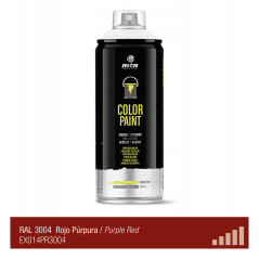 Spray de peinture de couleur RAL 3004 - Rouge Pourpre - MONTANA PRO