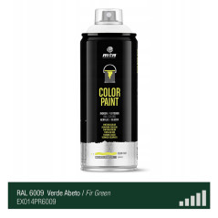 Spray de peinture de couleur RAL 6009 - Vert Sapin - MONTANA PRO