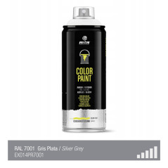 Spray de peinture de couleur RAL 7001 - Gris Argenté - MONTANA PRO