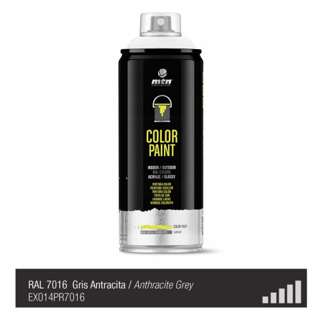 Spray de peinture de couleur RAL 7016 - Gris Anthracite - MONTANA PRO