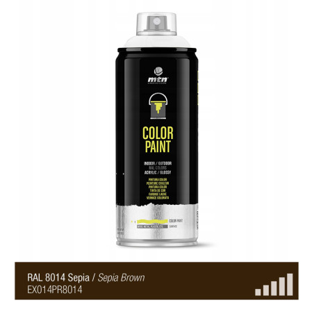 Spray de peinture de couleur RAL 8014 - Brun Sépia - MONTANA PRO