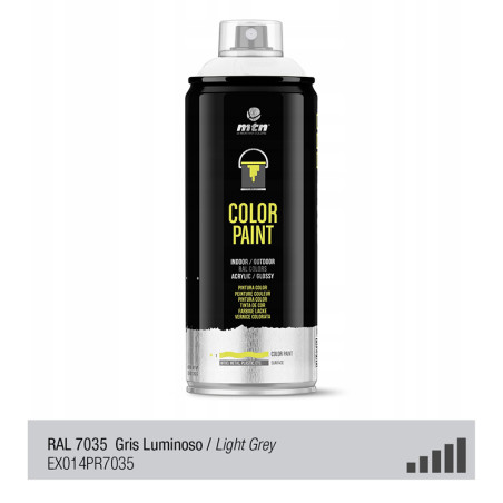Spray de peinture de couleur RAL 7035 - Gris Clair - MONTANA PRO