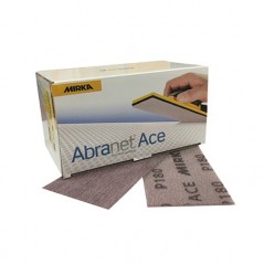 Papier abrasif 115 x 230 mm velcro - MIRKA ABRANET ACE. Un ponçage en carrosserie sans poussière.