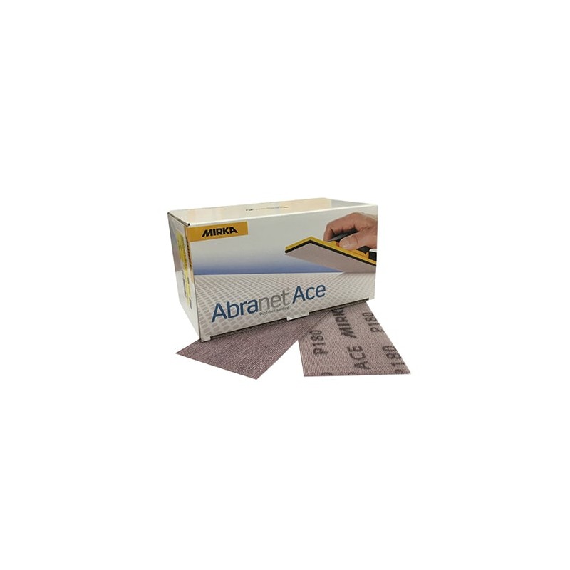 Papier abrasif 115 x 230 mm velcro - MIRKA ABRANET ACE. Un ponçage en carrosserie sans poussière.