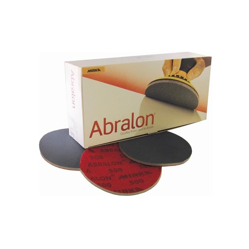 Disque abrasif 150 mm velcro multifonctions sur mousse - MIRKA ABRALON