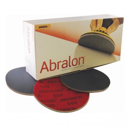 Disque abrasif 150 mm velcro multifonctions sur mousse - MIRKA ABRALON