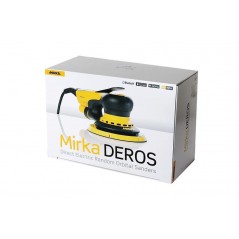 La ponceuse électrique MIRKA DEROS dispose d'un variateur de vitesse, est très compacte et facile à utiliser.