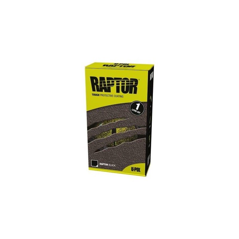 Revêtement de protection RAPTOR noir RLB/S1 en kit de 1 litre - UPOL RAPTOR