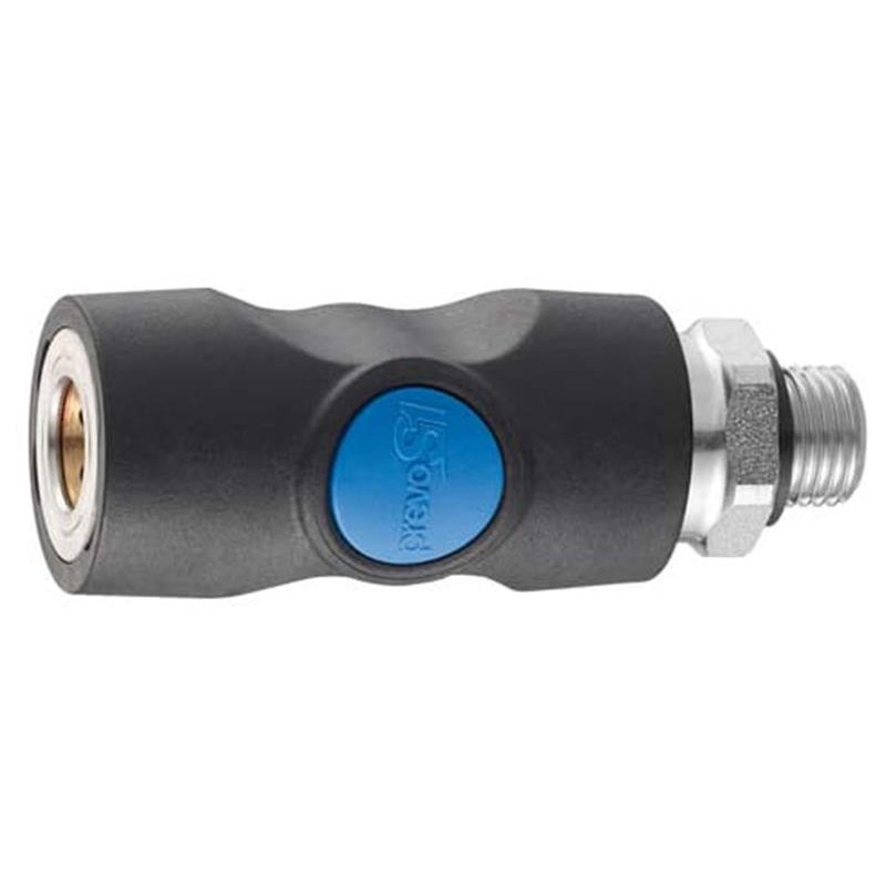 Raccord filete mâle cylindrique 1/4 6 mm - PREVOST