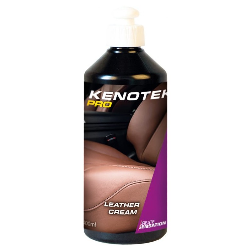 Kenotek PRO Leather Cream 400ml. Préserve et nettoie le cuir de votre auto en profondeur.