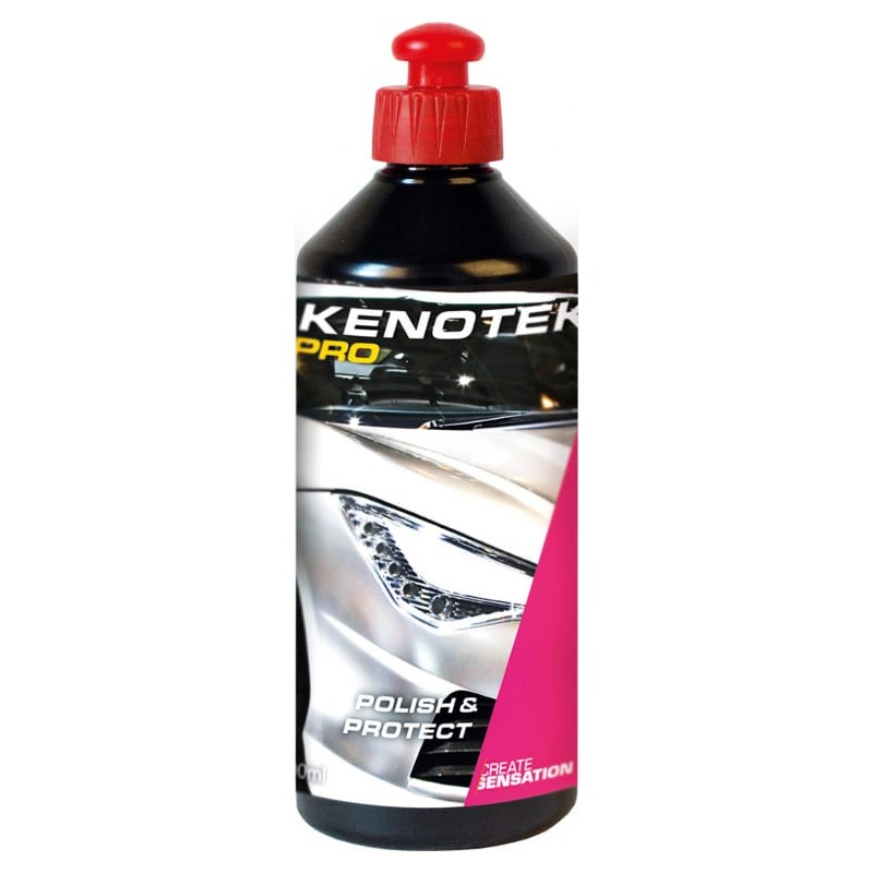 Kenotek PRO Polish & Wax 400 ml. Liquide pour lustrer et protéger la carrosserie de la voiture.