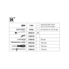 Composition 116 Outils - Carré d'1/4 et 1/2 - BETA