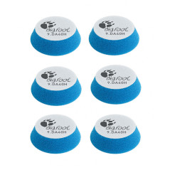Tampon de polissage en mousse - Bleu dur - 40mm - 6pcs - RUPES